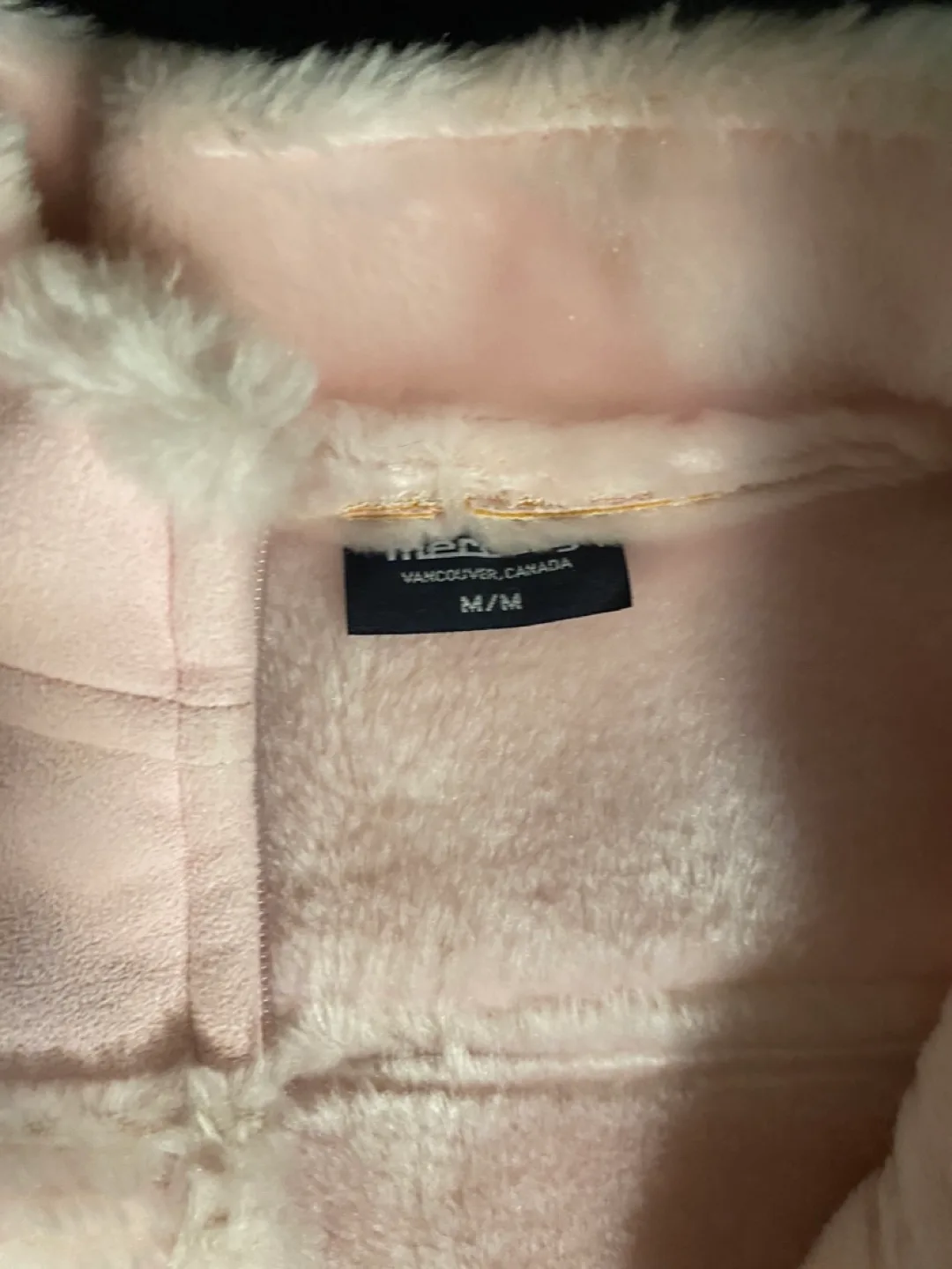 Pink Faux Fur Vest with Floral Embroidery kids size 5 to 7 image indicator(2)