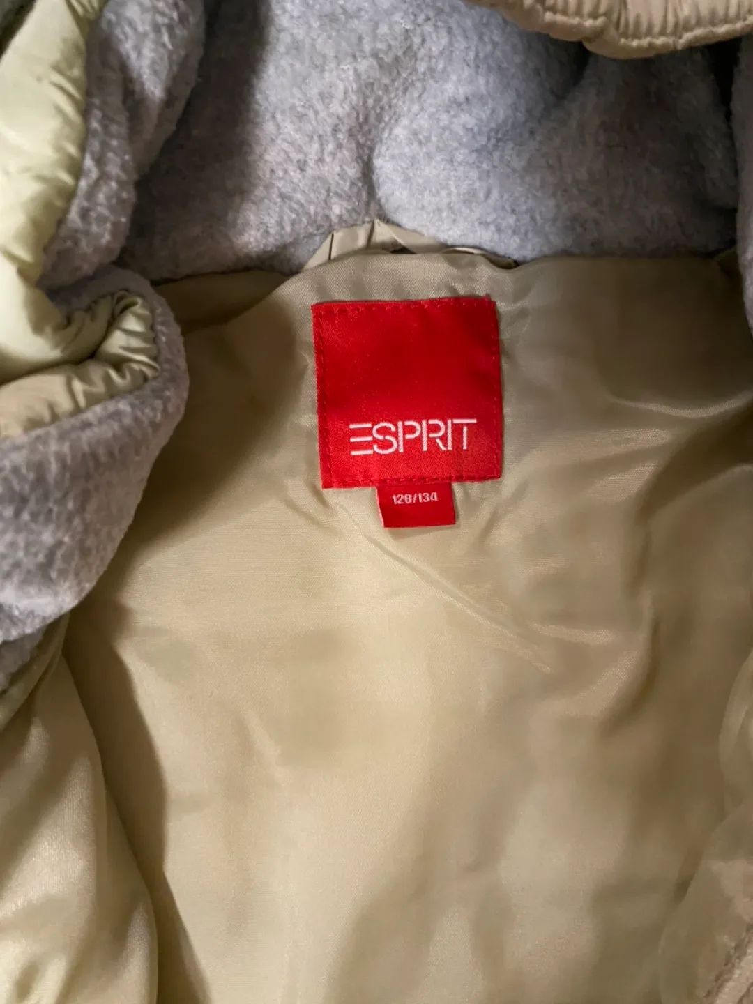 Esprit Kids Puffer Jacket cream color size 128/134 image indicator(3)