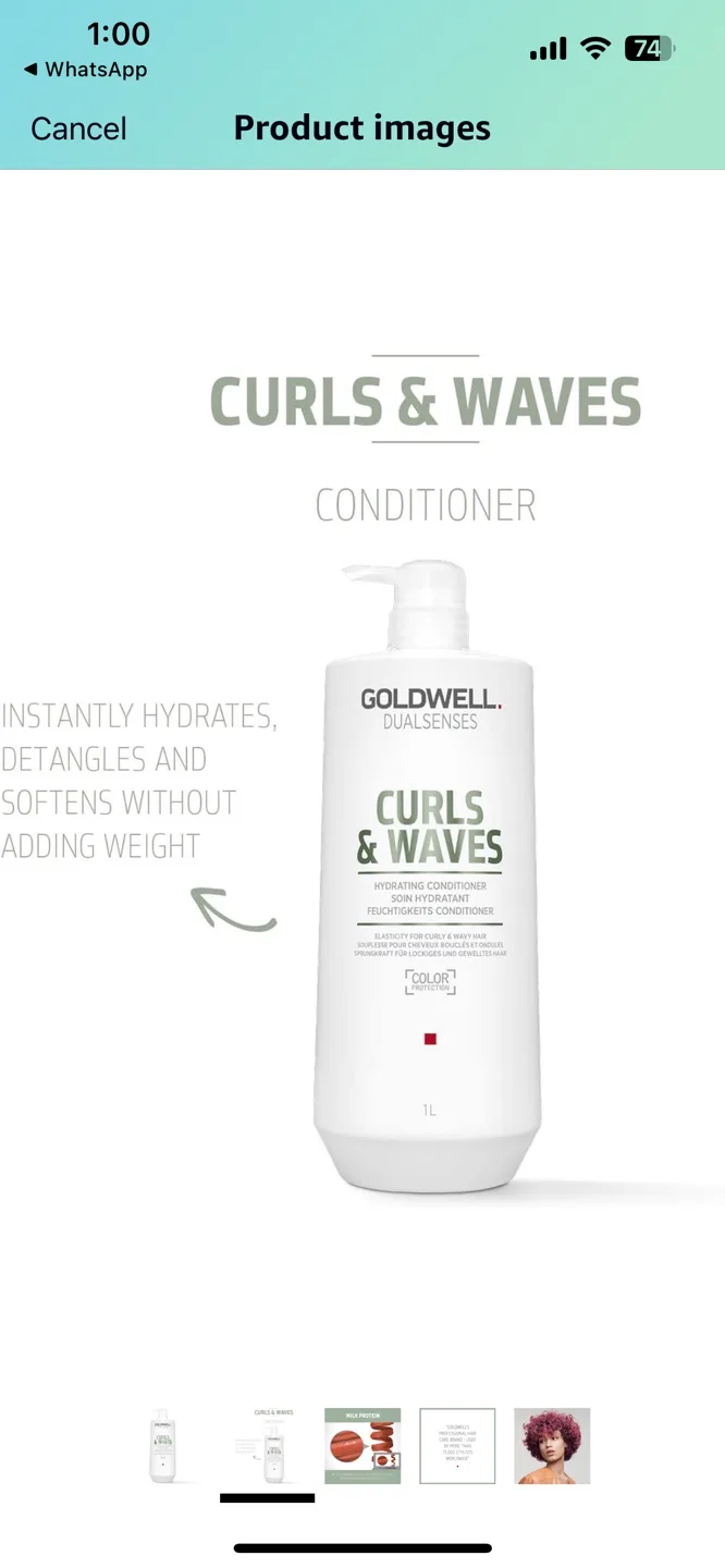 Goldwell Dualsenses Curls & Waves Conditioner 1L image indicator(2)