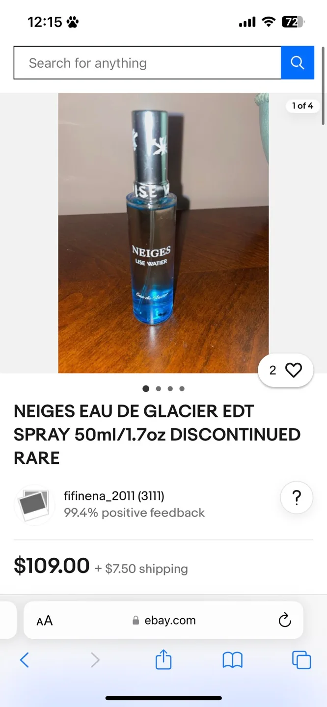 Neiges Lise Watier Eau de Glacier EDT Spray 50ml image indicator(3)