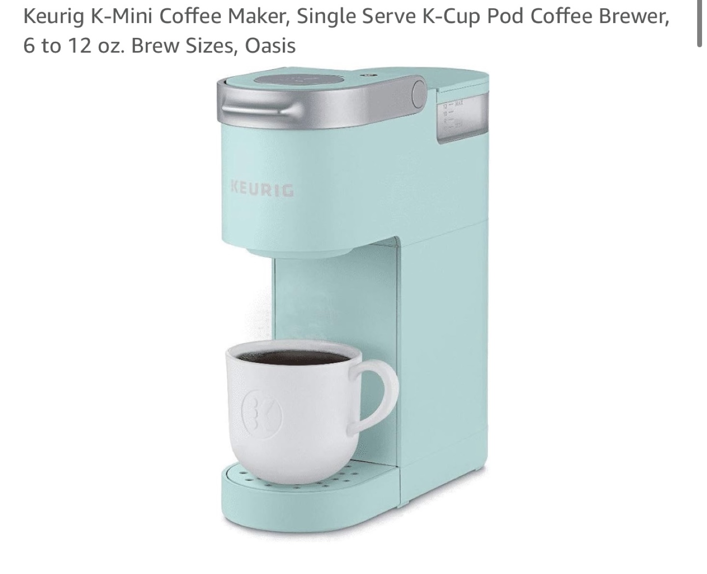 Keurig K-Mini Single Serve Coffee Maker with 1x K-cup holder - photo 2