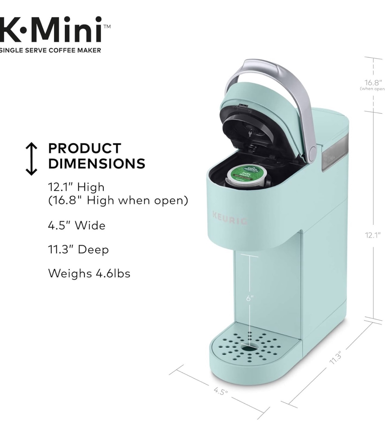Keurig K-Mini Single Serve Coffee Maker with 1x K-cup holder - photo 3