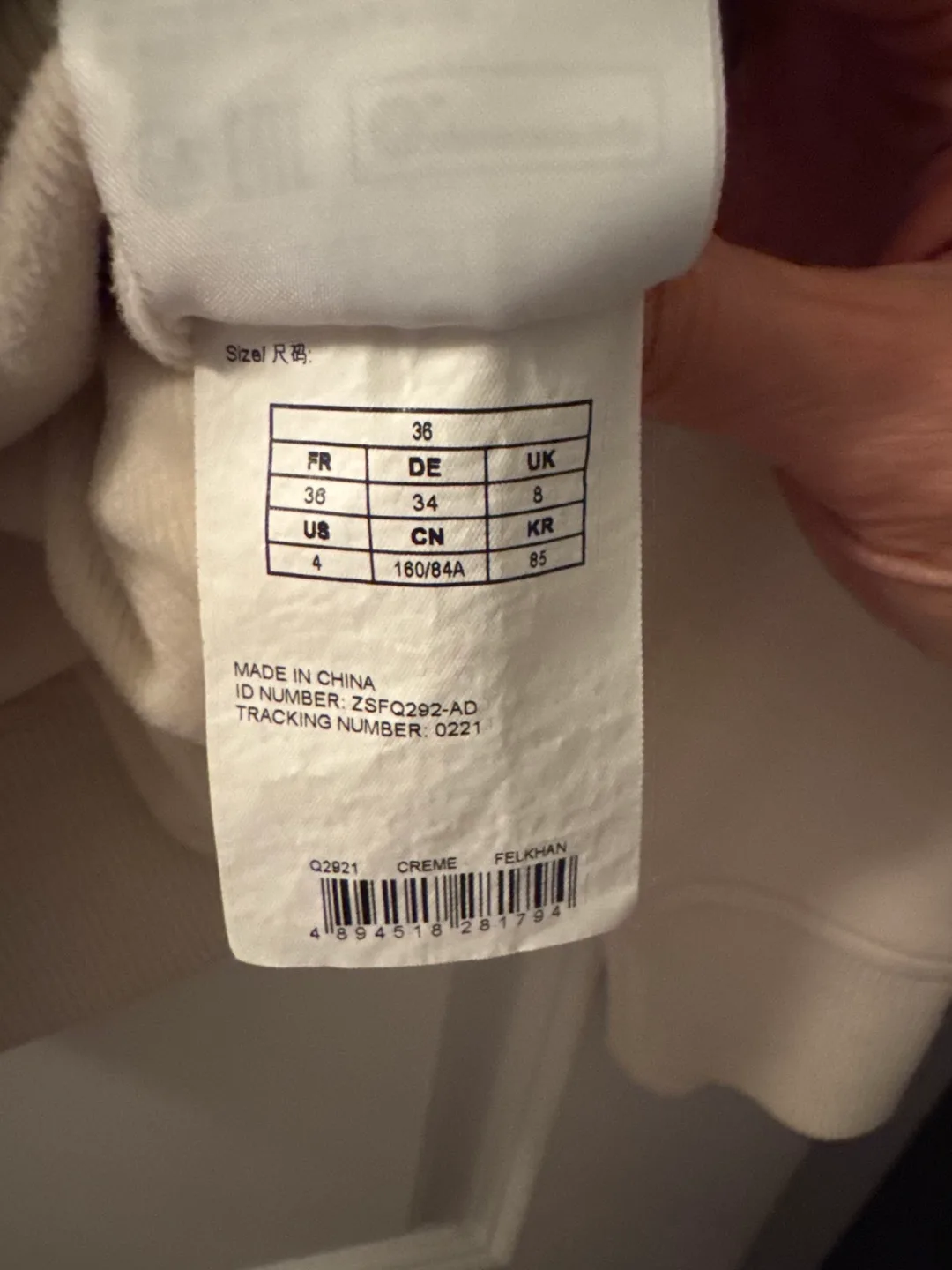 Aigle Cream Mock Neck Sweatshirt image indicator(3)