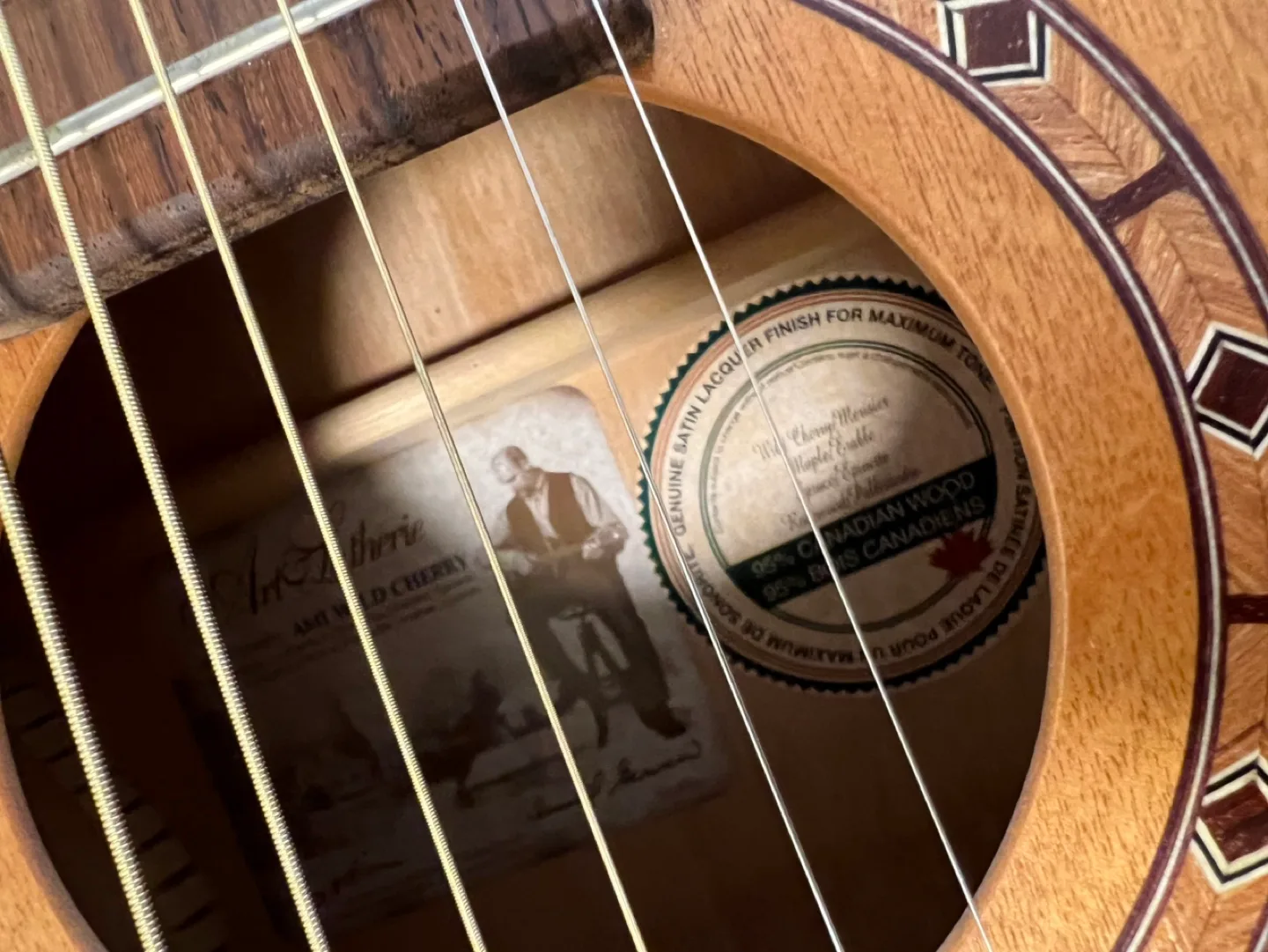 Art & Luthiere AMI Parlour Acoustic Guitar 2006 image indicator(8)