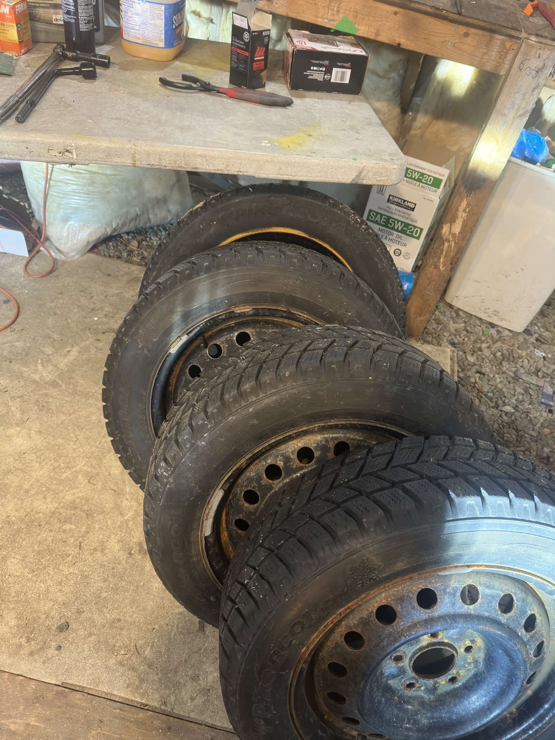 Set of 4 Winter Tires with Rims
