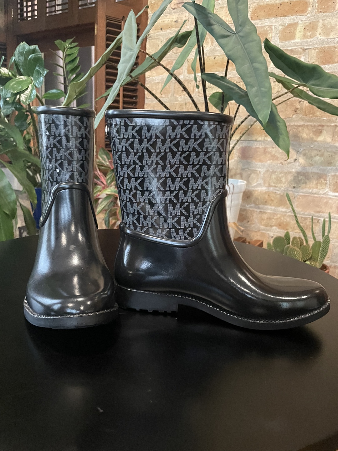 Michael Kors Black Rain Boots