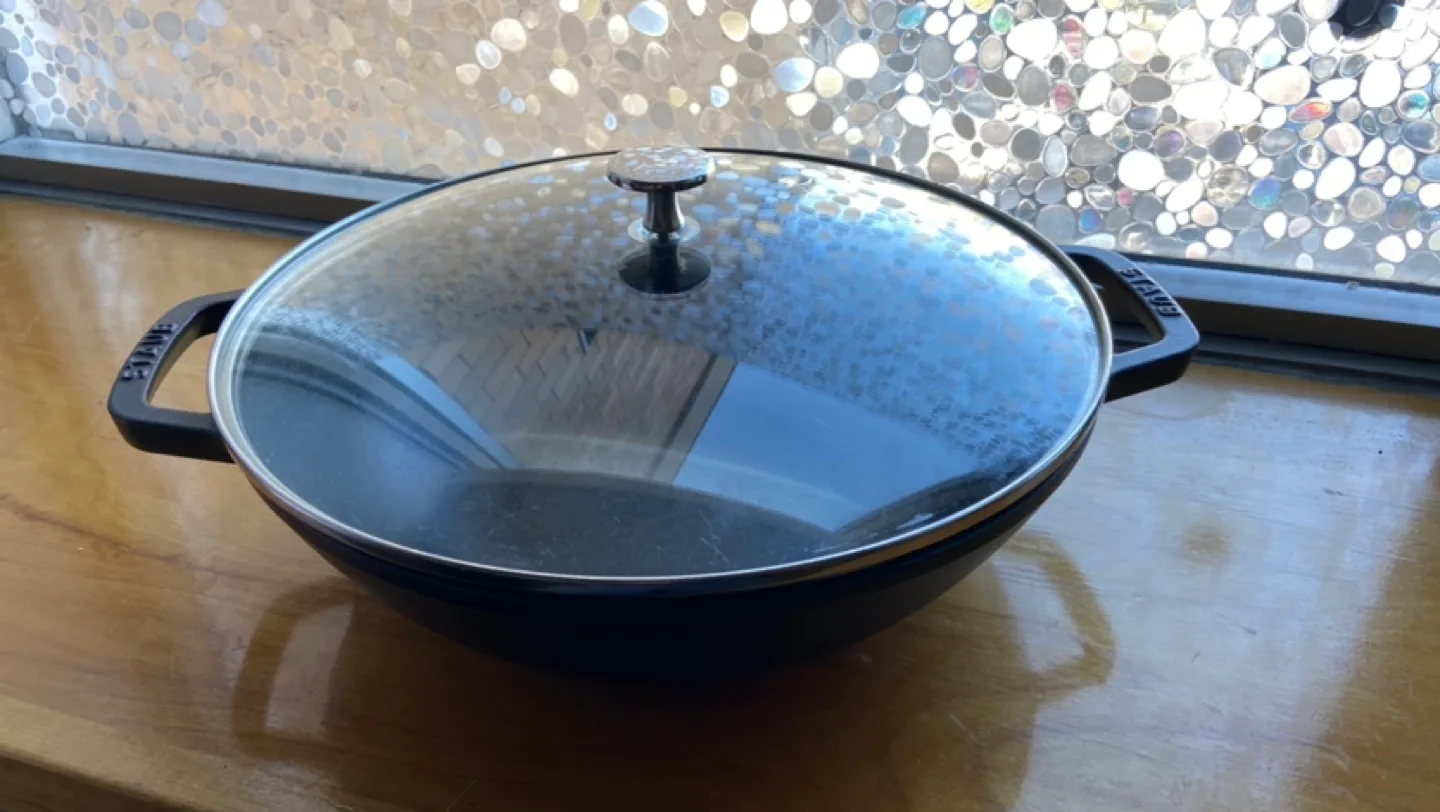 Staub Cast Iron Wok with Lid thumbnail
