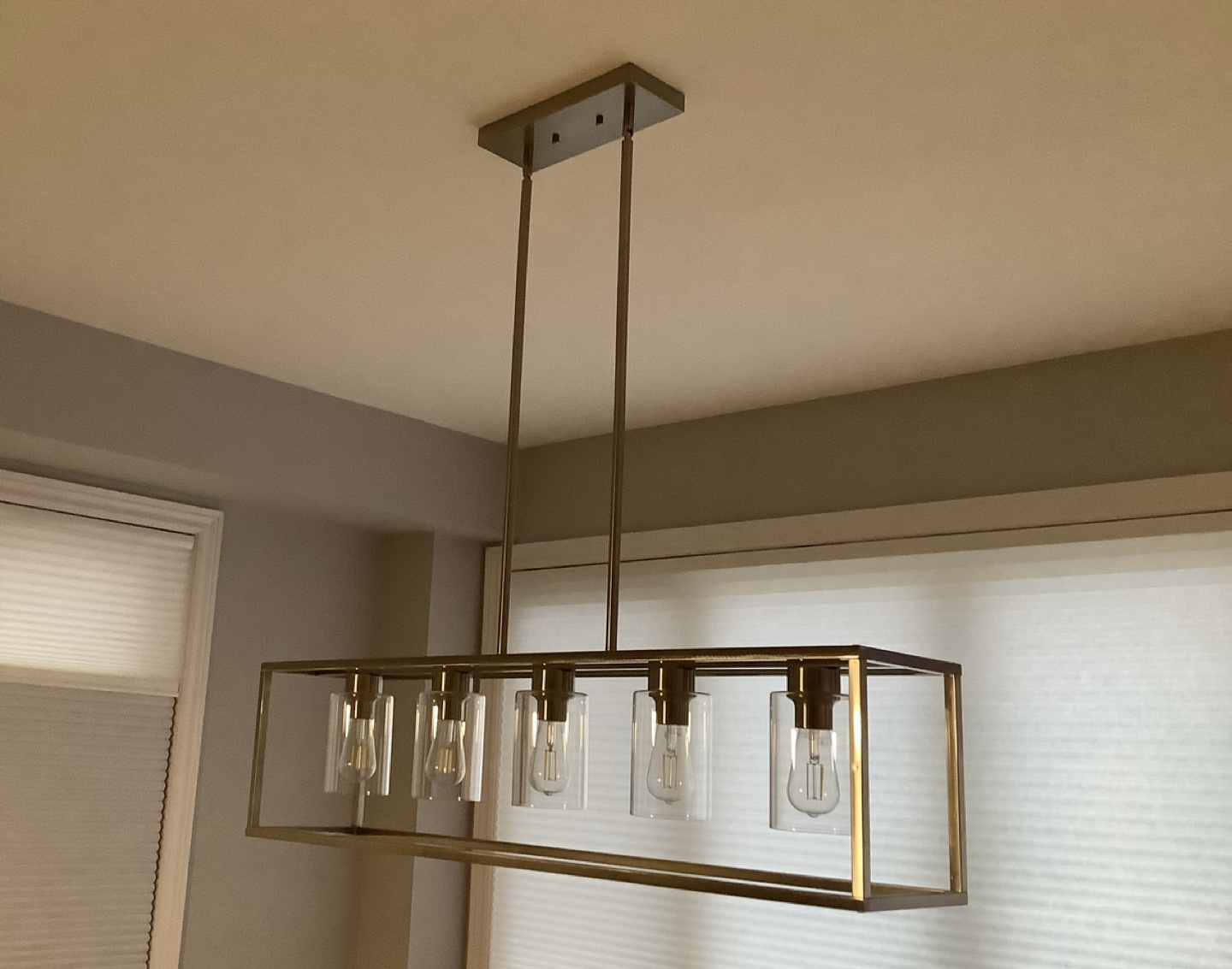 Brushed nickel light fixture - photo 3