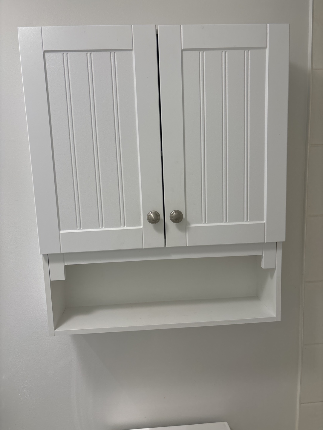White Bathroom Cabinet - photo 2