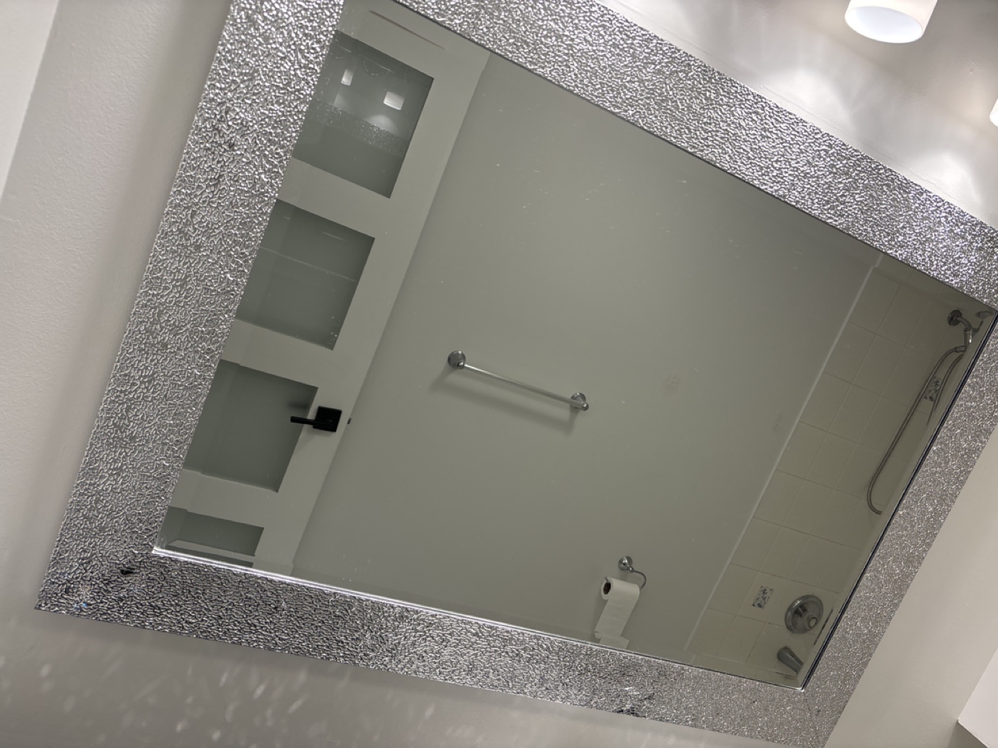 Silver Bathroom Mirror