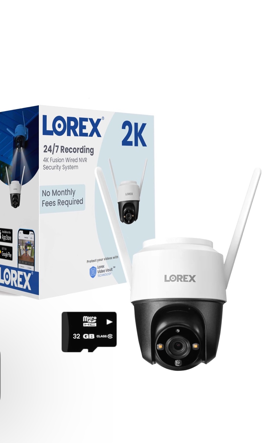 Lorex 2K Pan-Tilt Outdoor Wi-Fi Security Camera