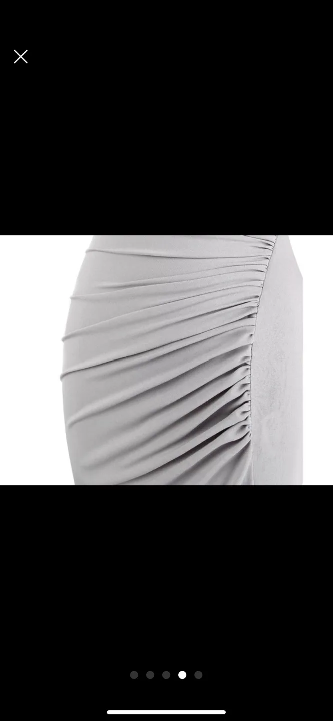 New Silver Sequin One Shoulder Dress image indicator(4)