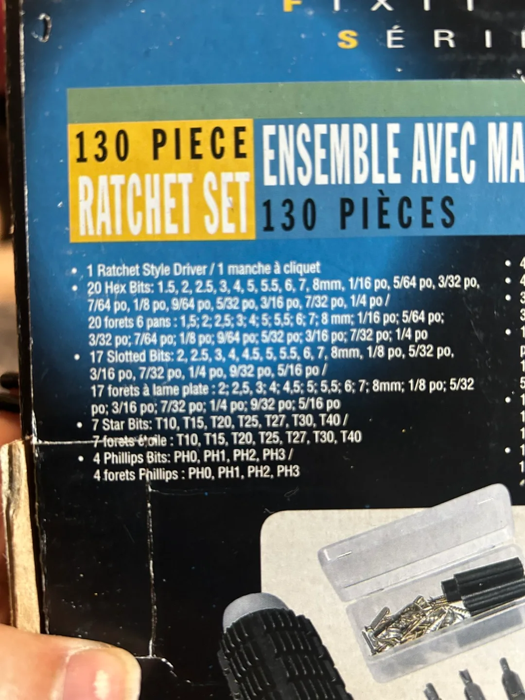 Ratchet driver Tool Set - 143 Pieces with case image indicator(8)