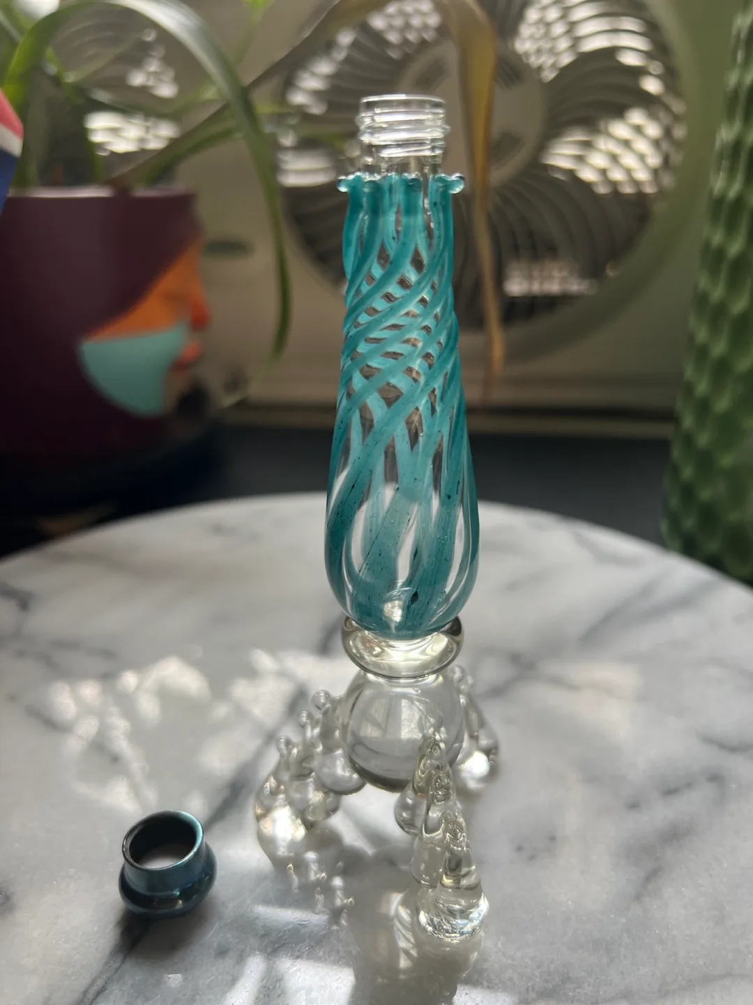 Vintage Gazelle Art Glass Perfume Bottle image indicator(3)