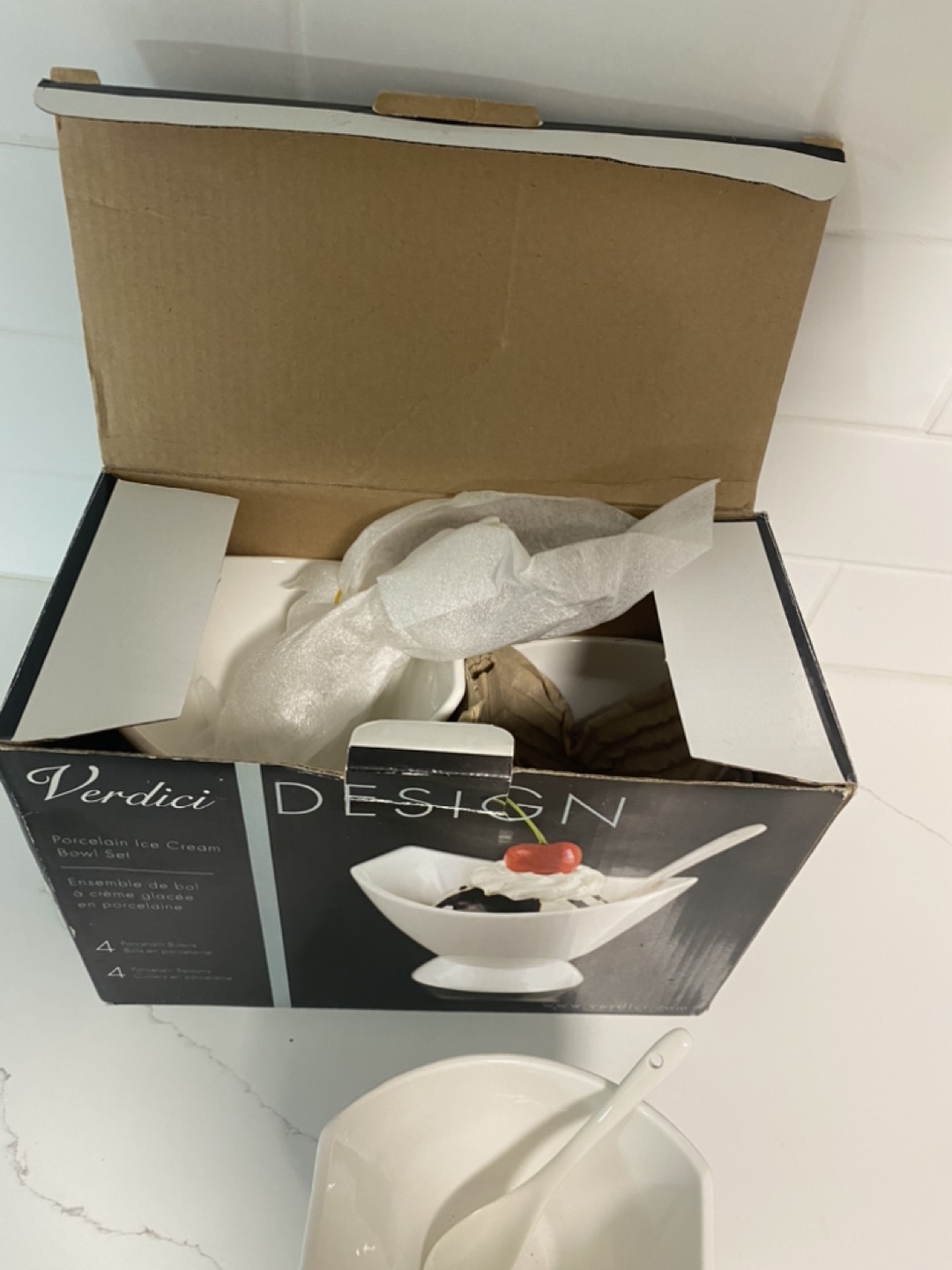 Verdici Design Porcelain Ice Cream Bowl Set - photo 3