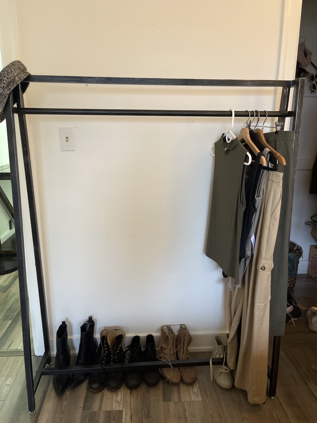 Black Metal Clothing Rack