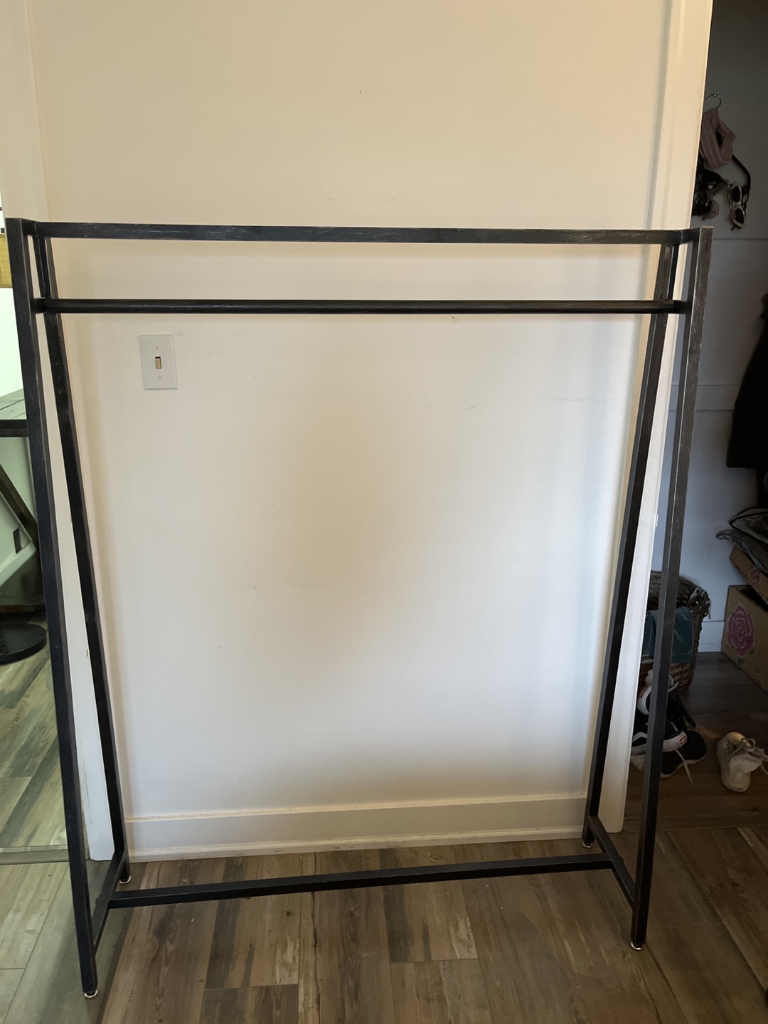 Black Metal Clothing Rack - photo 3