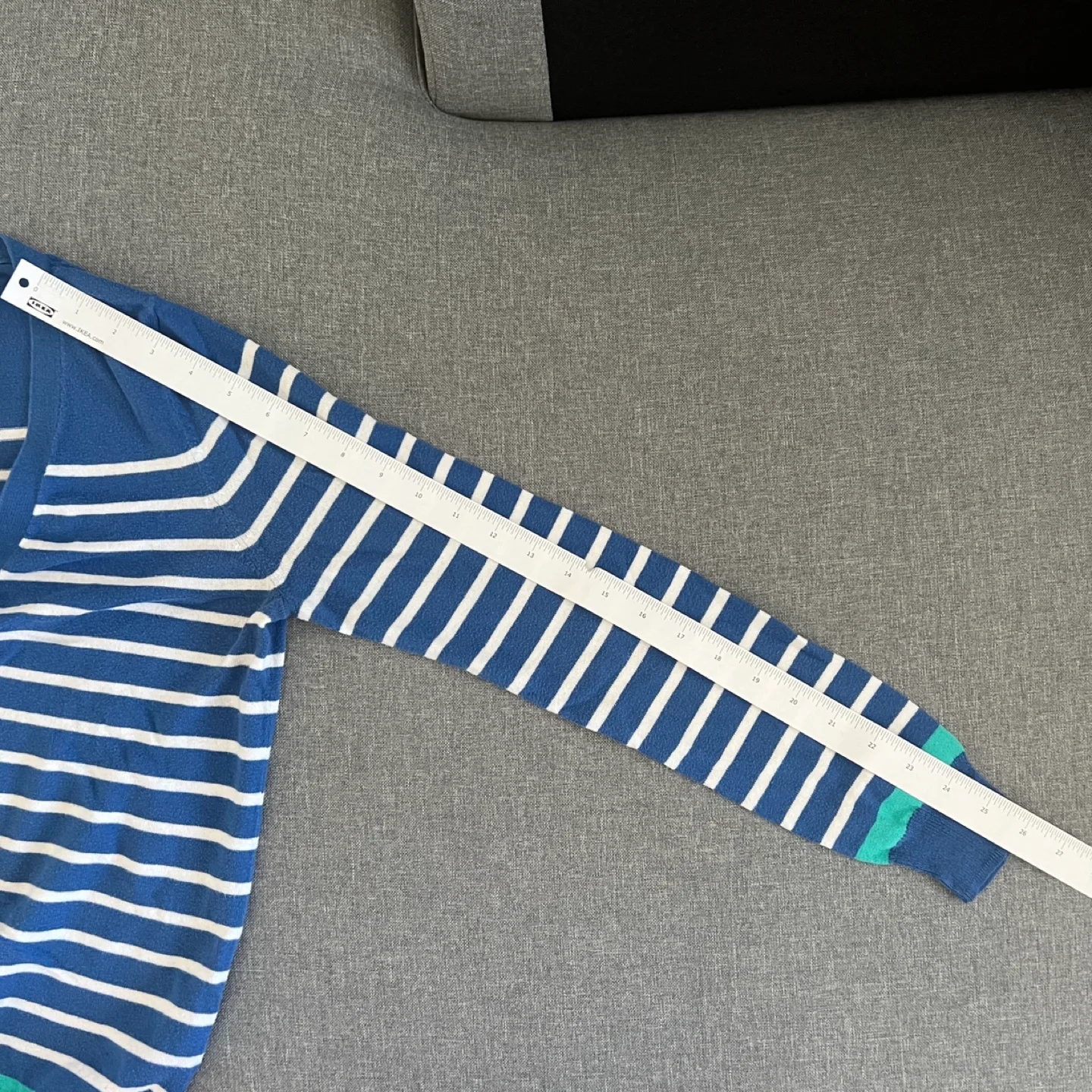 Smart Set Blue and White Striped Cardigan image indicator(8)