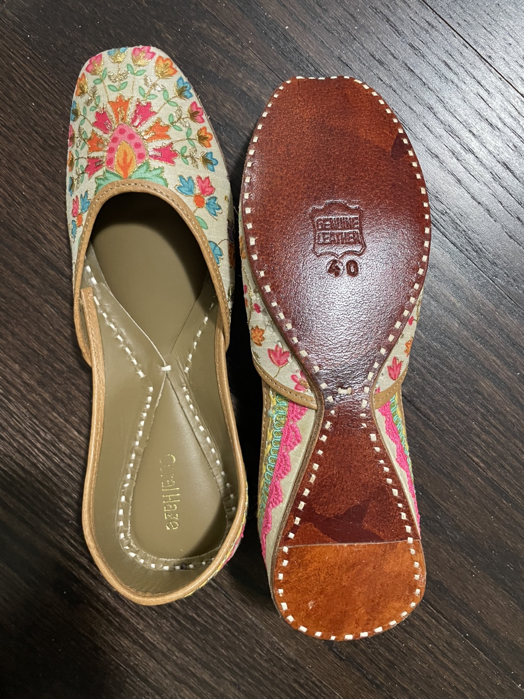 Floral Embroidered Flat Shoes - photo 2