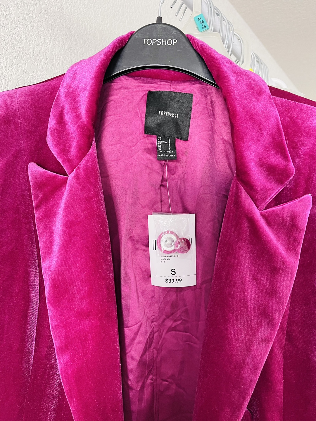 Forever 21 Pink Velvet Blazer - photo 4