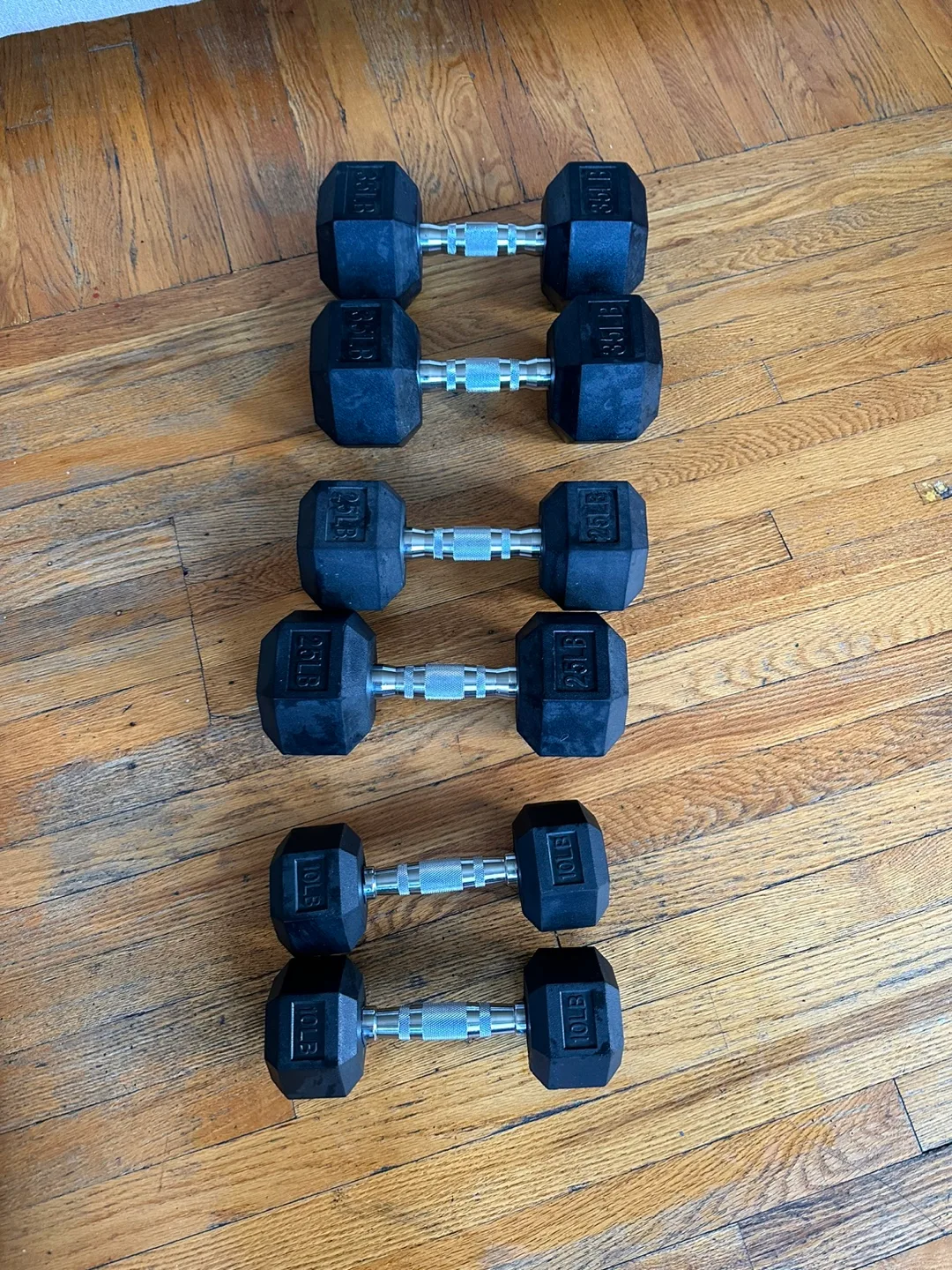 Dumbbell Set - 10lb, 25lb, and 35lb thumbnail