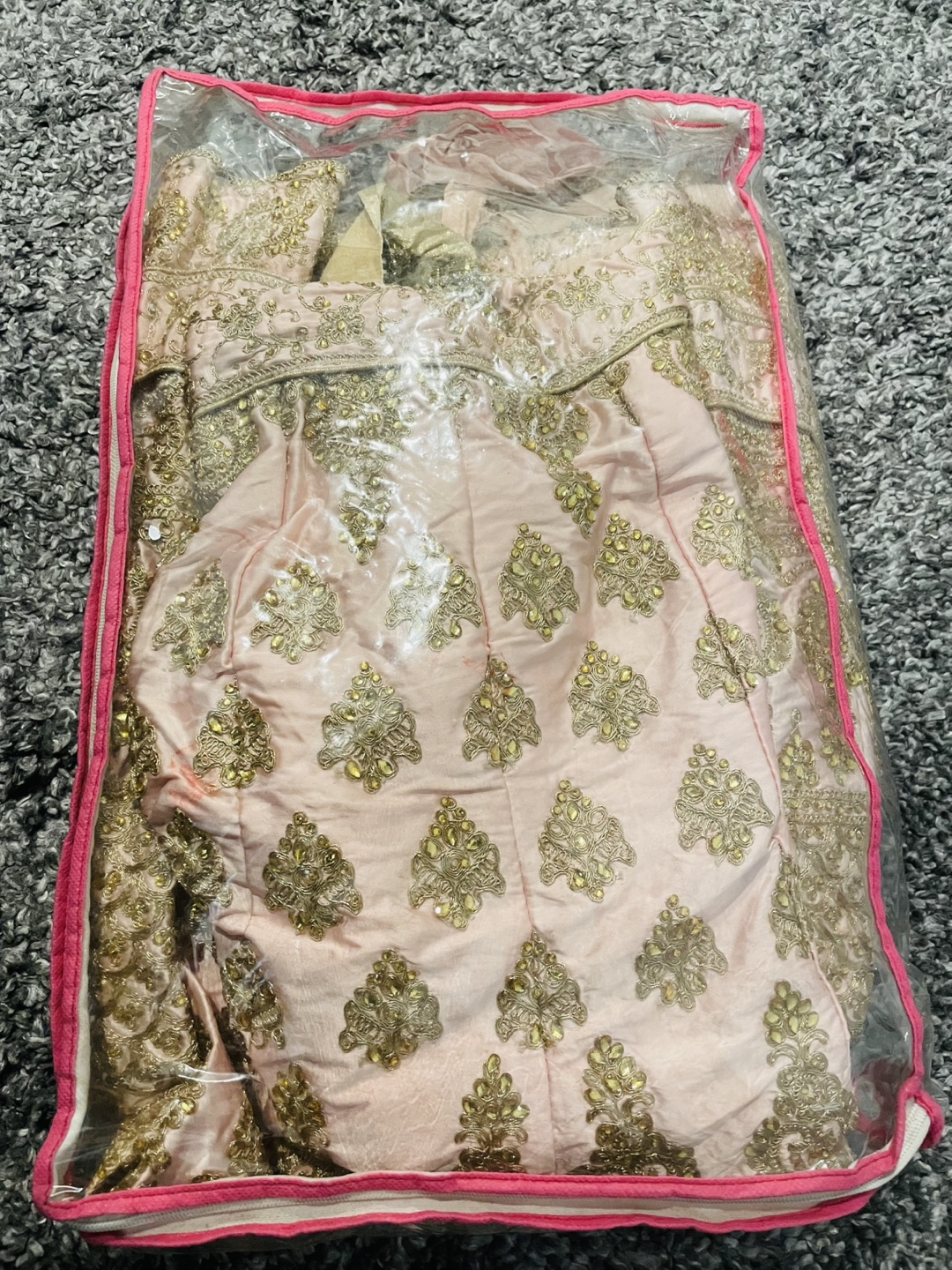 Pink and Gold Indian Lehenga - photo 2