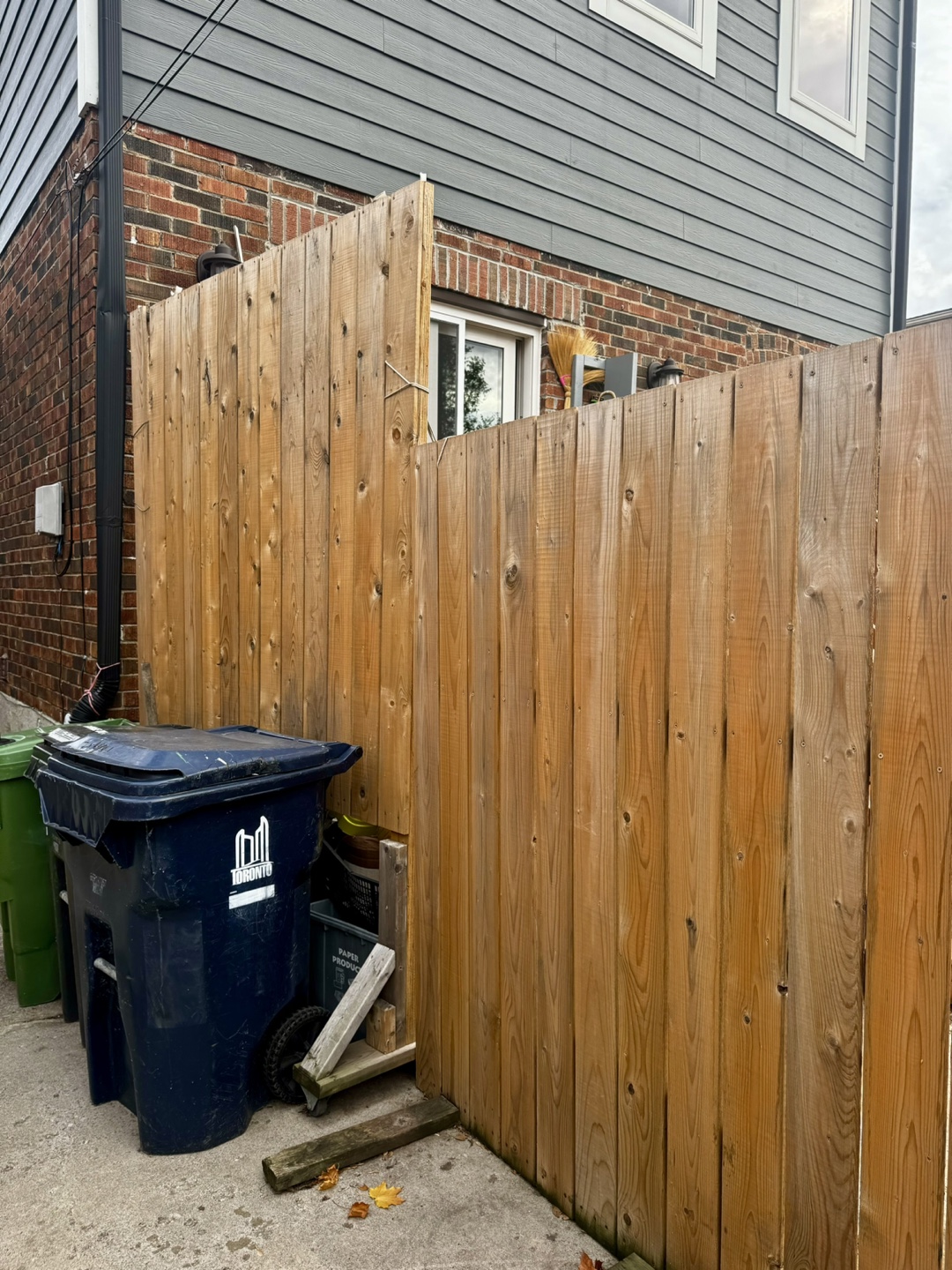 Used Pine pressure treated wood