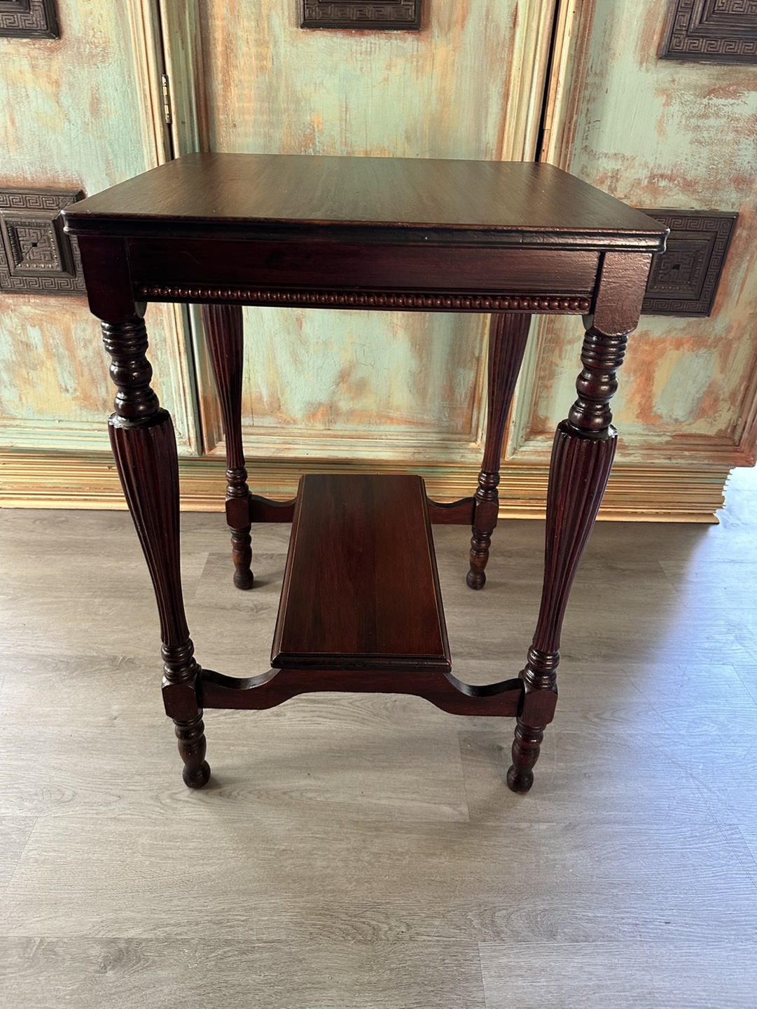 Solid Wood Vintage Side Table - photo 2