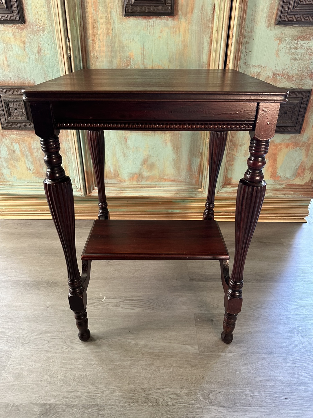 Solid Wood Vintage Side Table - photo 3