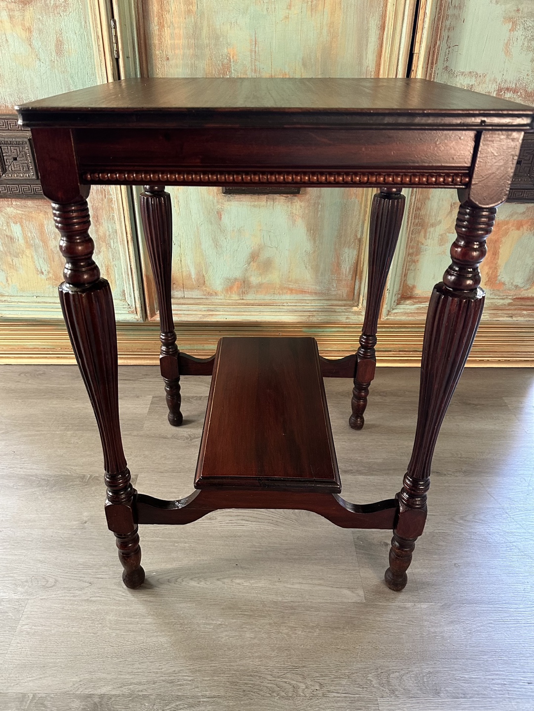 Solid Wood Vintage Side Table - photo 4