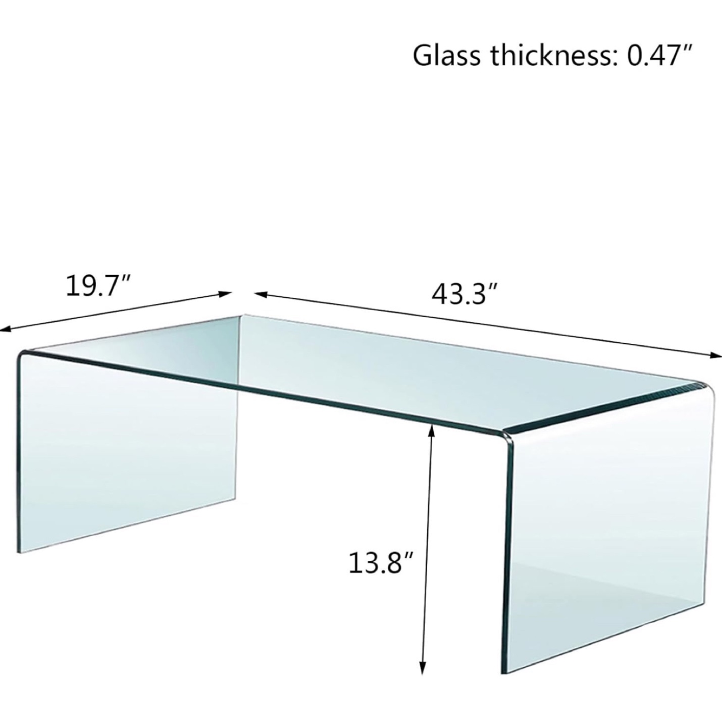 Tempered Glass Coffee Table - photo 3