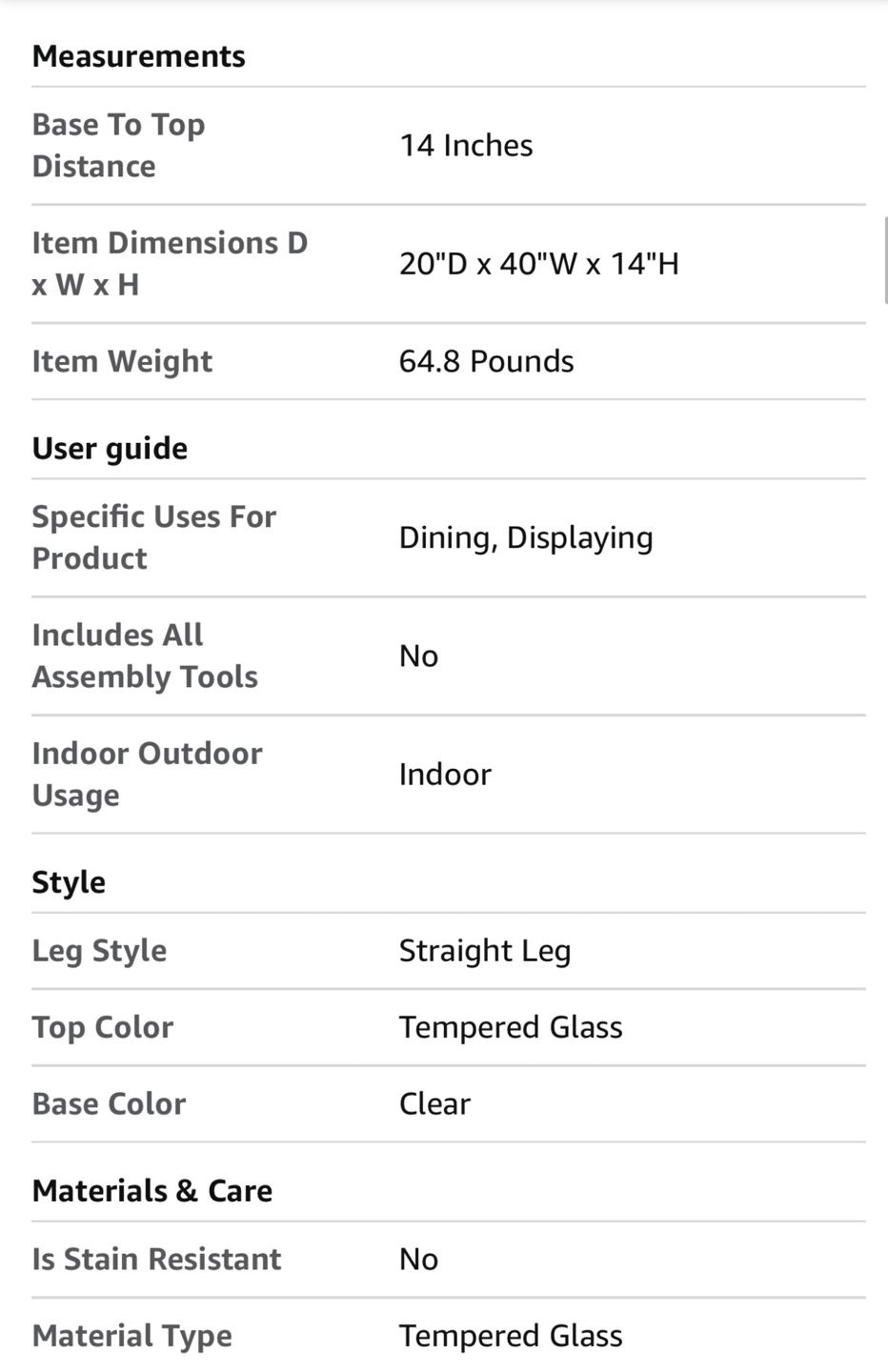 Tempered Glass Coffee Table - photo 4
