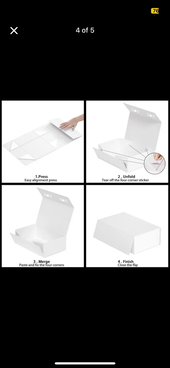 White Magnetic Gift Box image indicator(3)