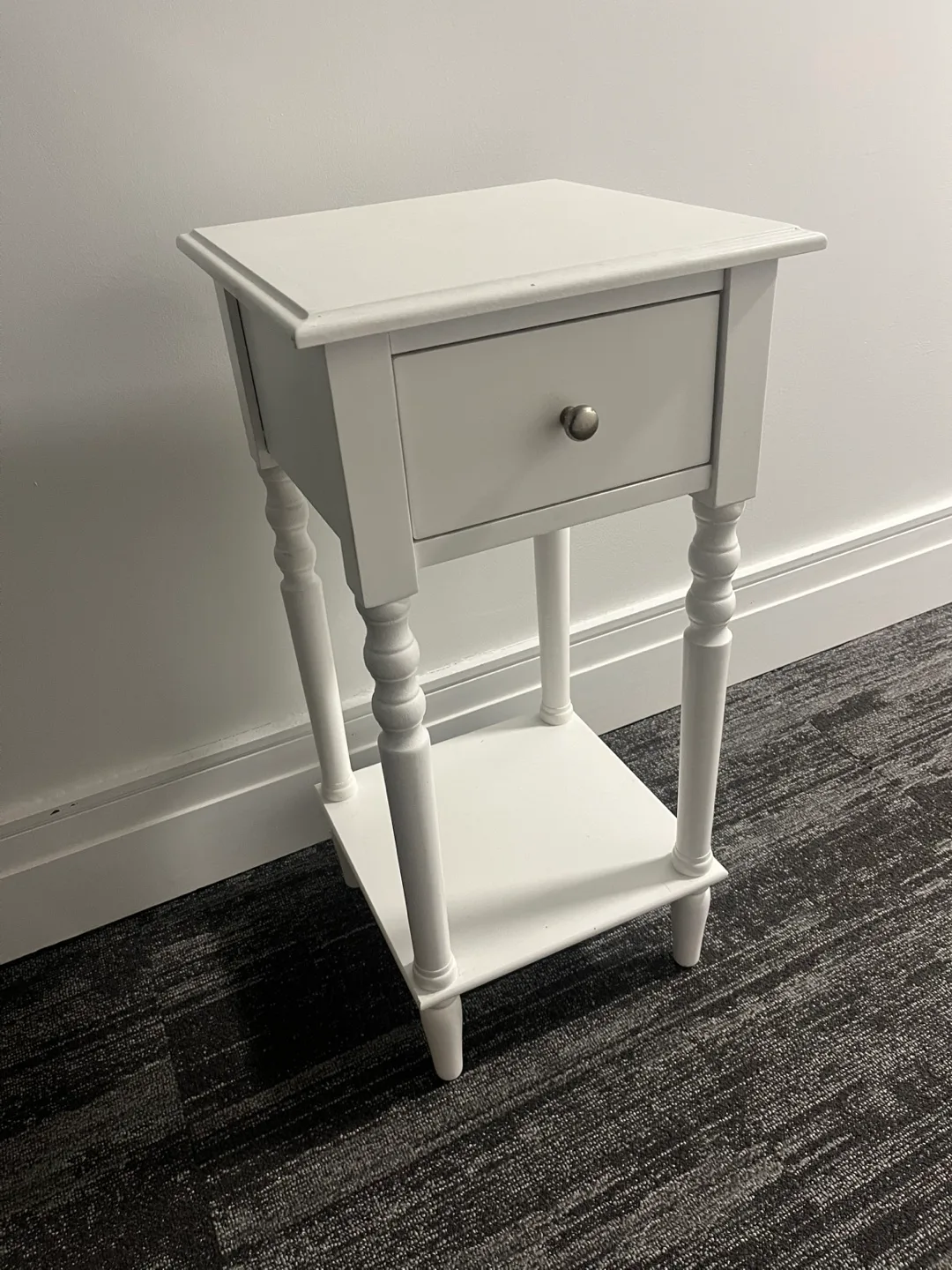 White End Table with Drawer image indicator(2)