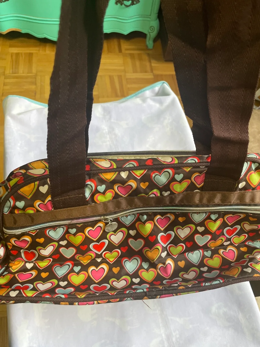 Hearts Print Travel Bag image indicator(2)