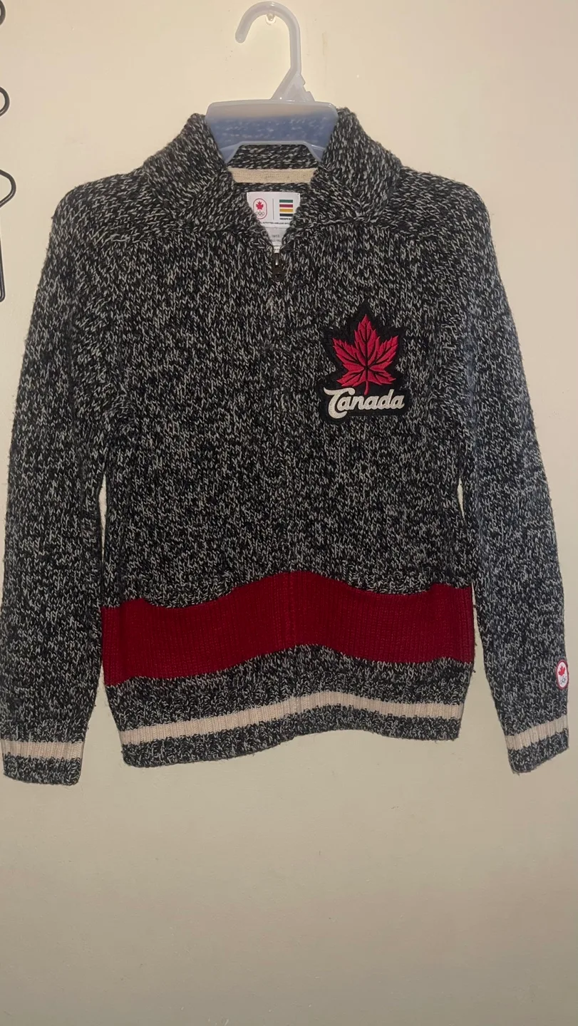 Hudson Bay Canada Olympic Team Girls' Zip-Up Sweater image indicator(2)