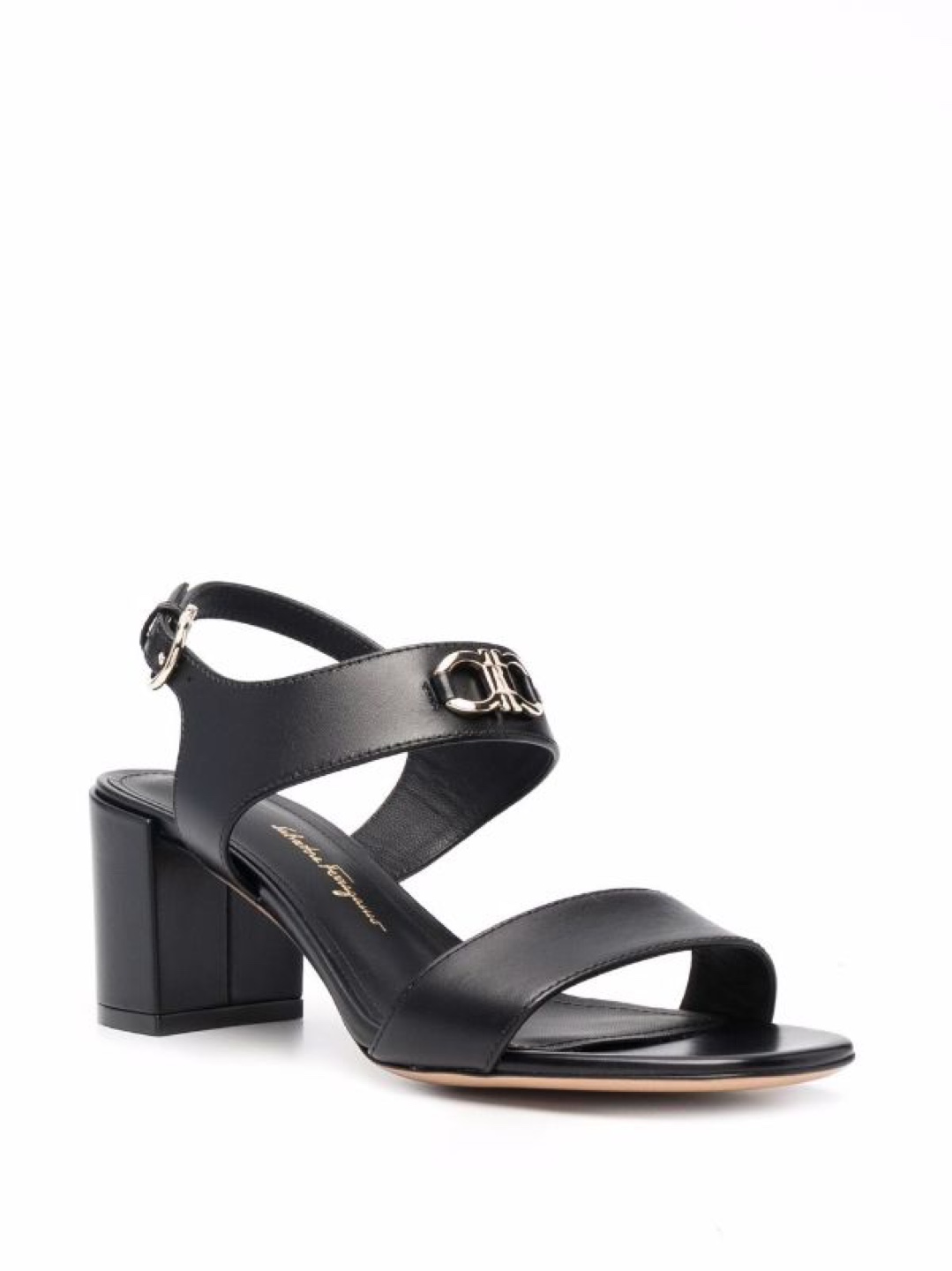 Ferragamo Gancini-plaque leather sandals