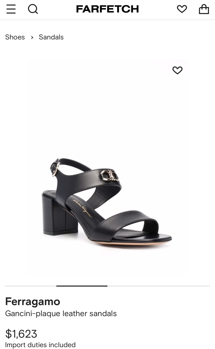 Ferragamo Gancini-plaque leather sandals - photo 2
