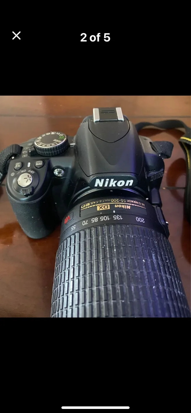 Nikon D3200 DSLR Camera Kit with Lens, Battery, Bag and SD Card image indicator(2)