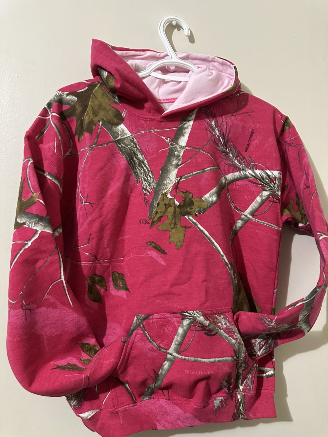 Pink RealTree Camo Hoodie cash only please