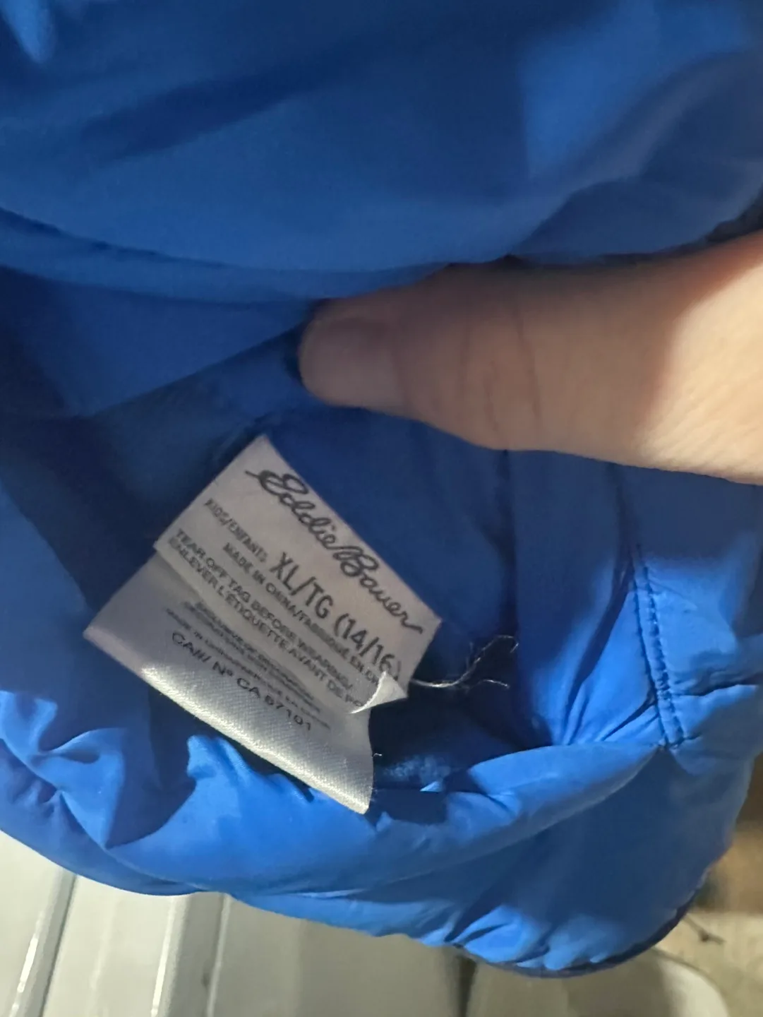 Eddie Bauer Blue Puffer Jacket image indicator(2)
