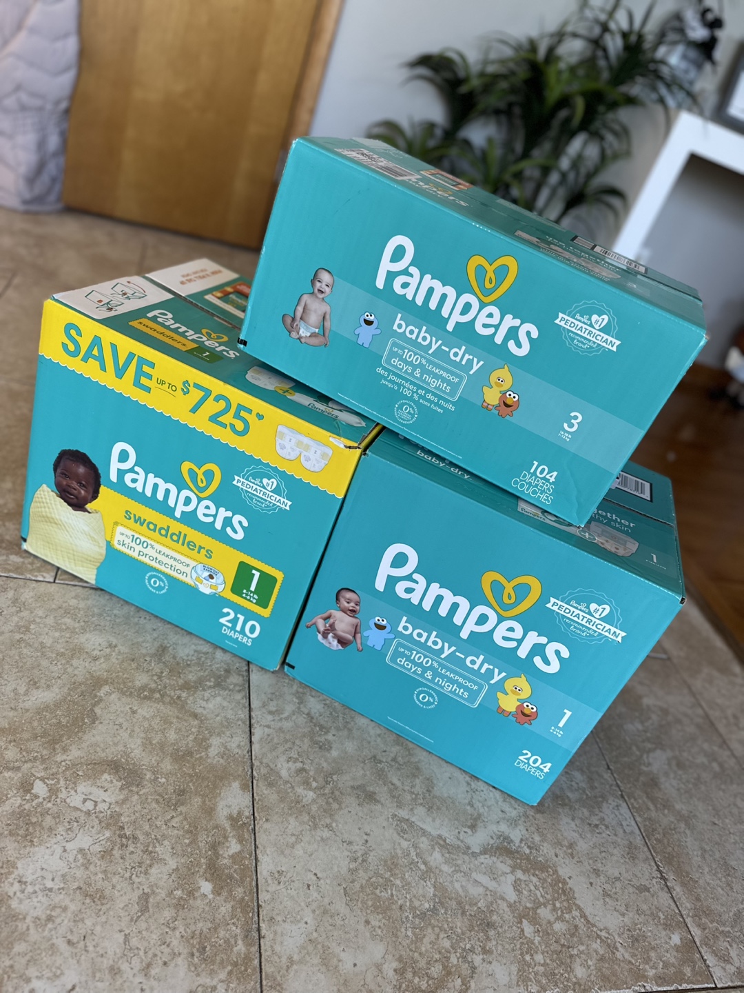 Pampers Diapers Size 1 and size 3