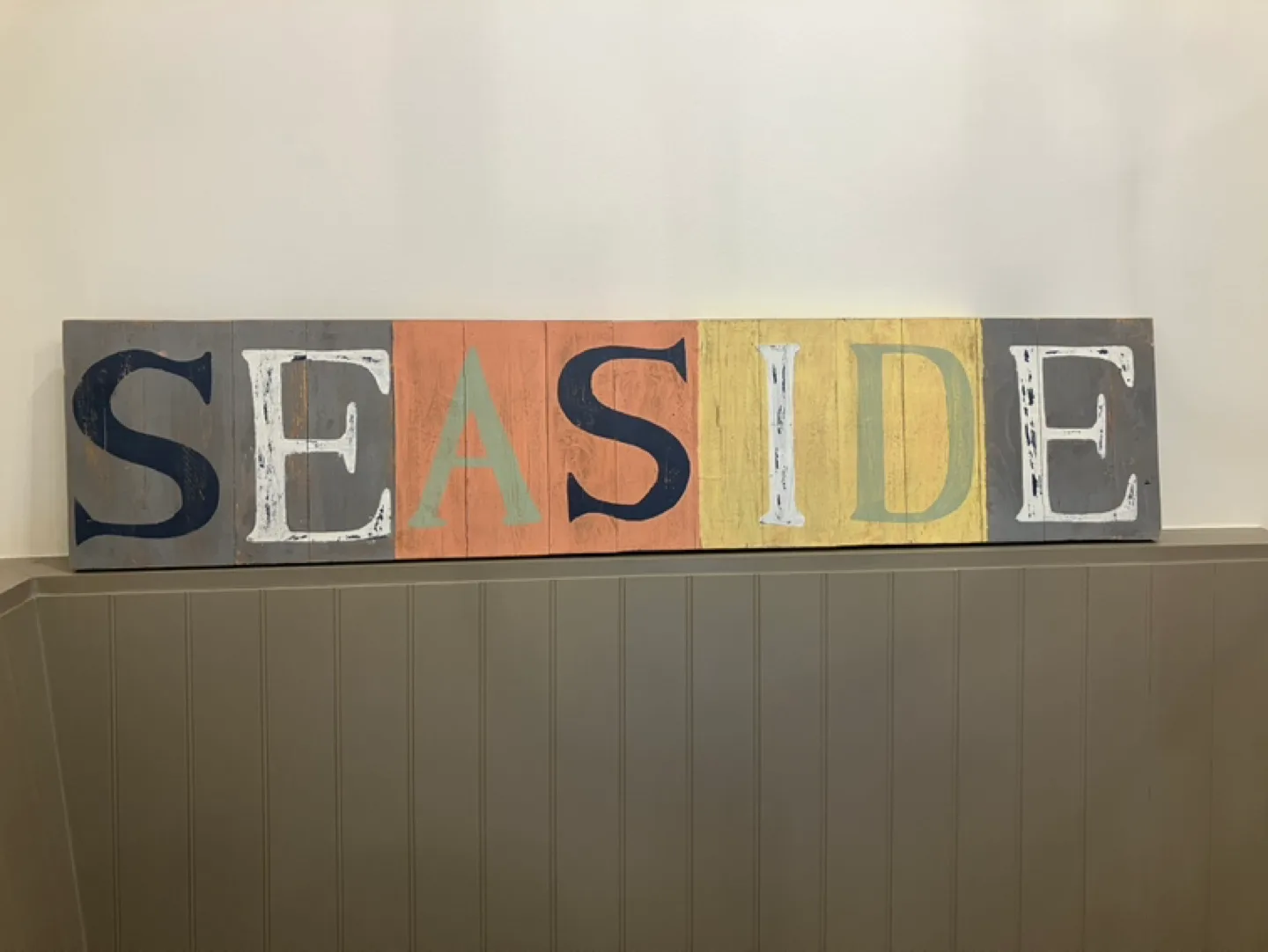 Rustic Seaside Wooden Sign image indicator(2)