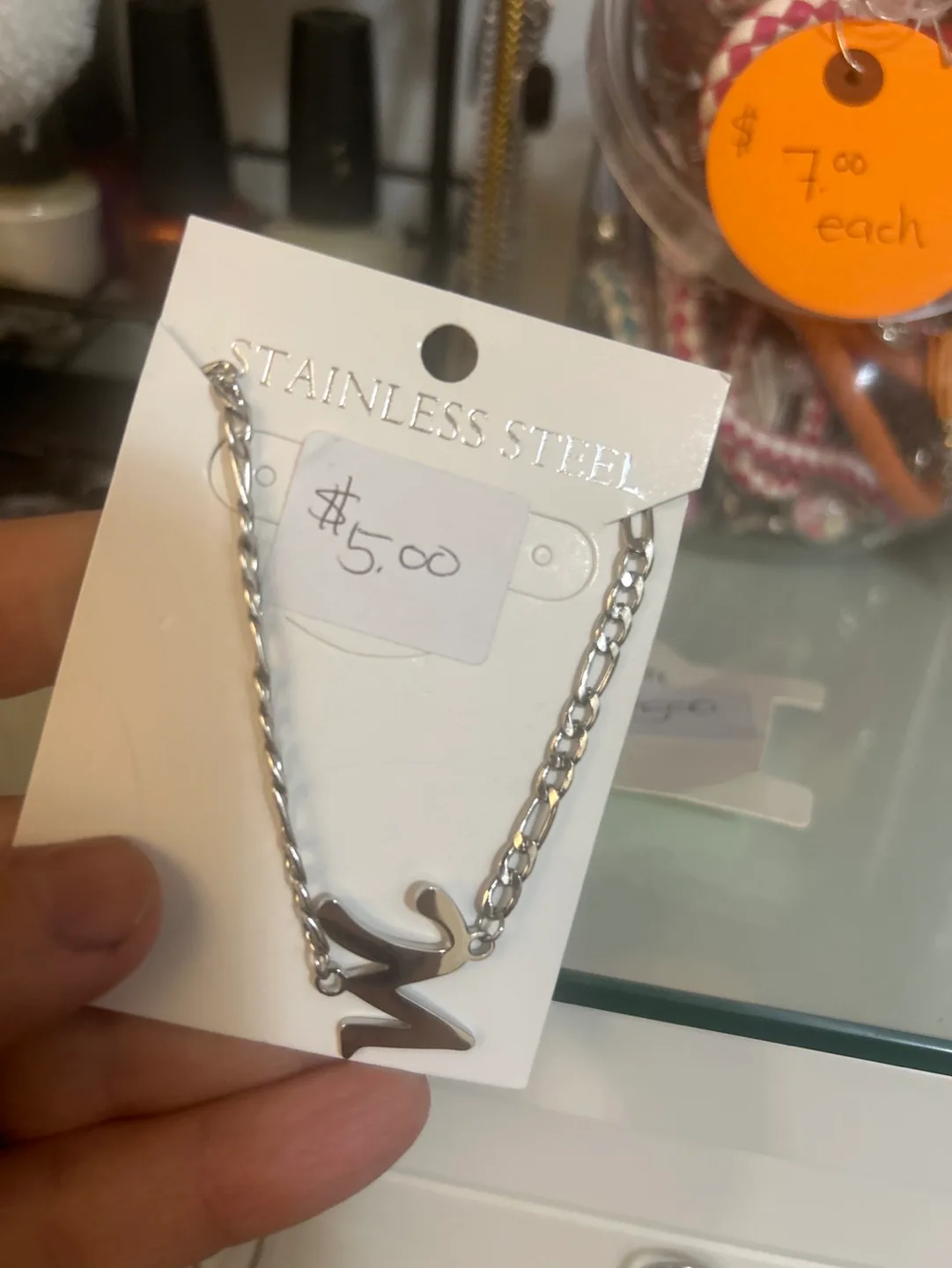 Stainless Steel initial bracelets or anklets image indicator(2)