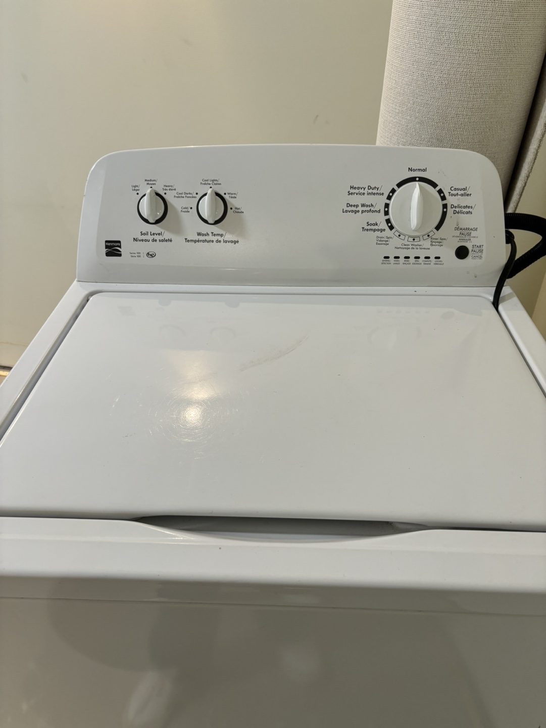 White Kenmore Washing Machine