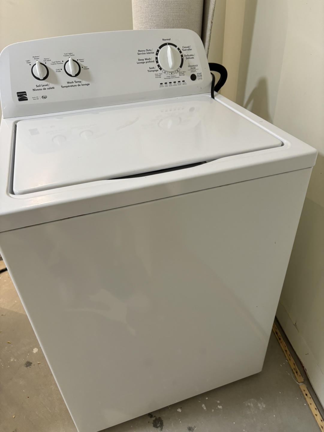 White Kenmore Washing Machine - photo 2
