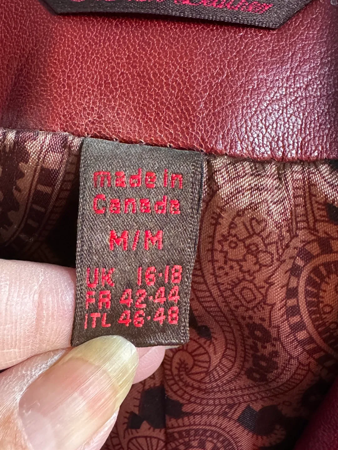 Danier dark red Leather Jacket image indicator(4)