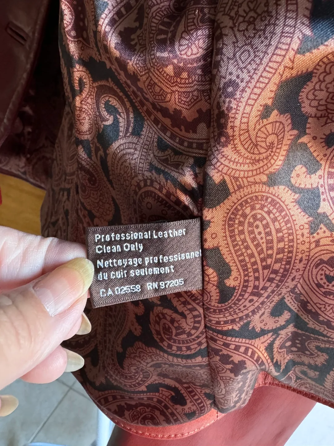 Danier dark red Leather Jacket image indicator(9)