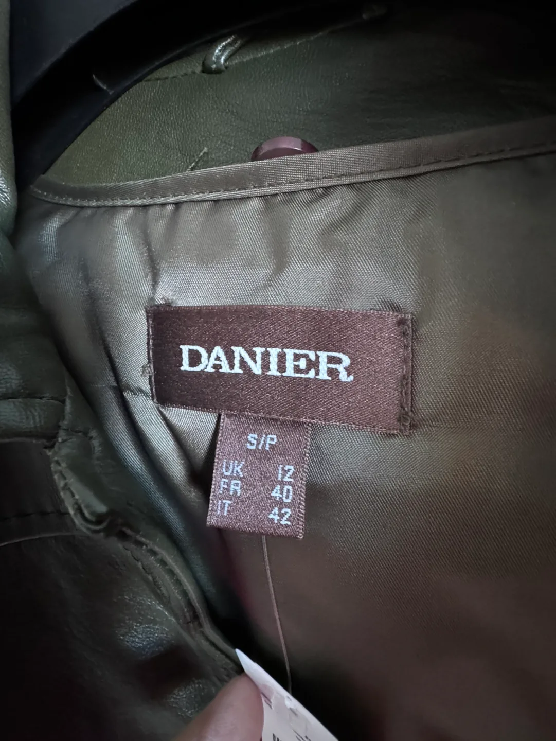 Danier dark Green Leather Jacket image indicator(4)