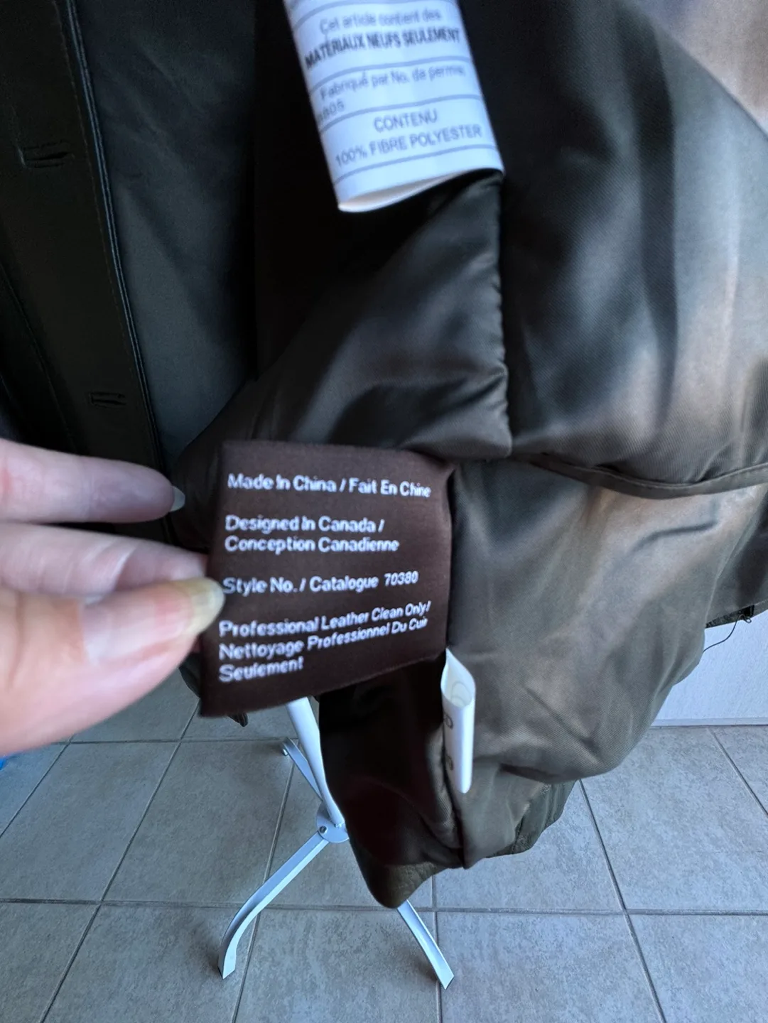 Danier dark Green Leather Jacket image indicator(5)